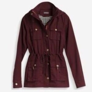 41 Hawthorn Chaplin Lined Hooded Anorak Cargo Utility Jacket Size Medium Brown